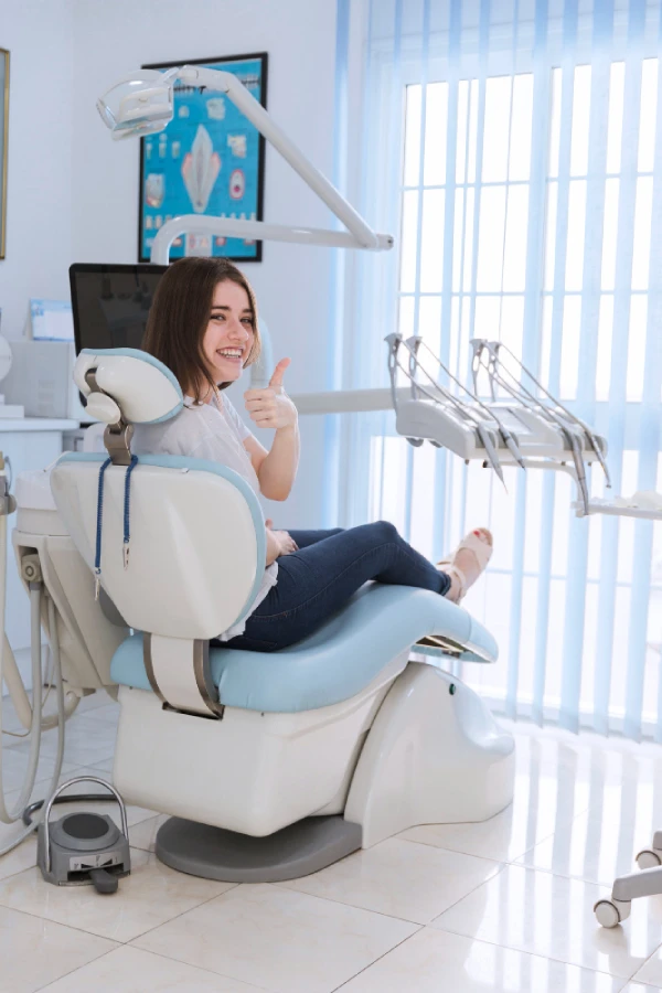 Smiling dental patient after treatment at Dentistry of Newburyport